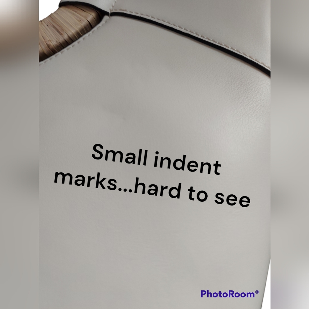 Massini White Wicker Handle / Crossbody Purse NWT - Picture 9 of 9